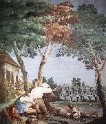 TIEPOLO, Giovanni Domenico Peasants at Rest r china oil painting artist